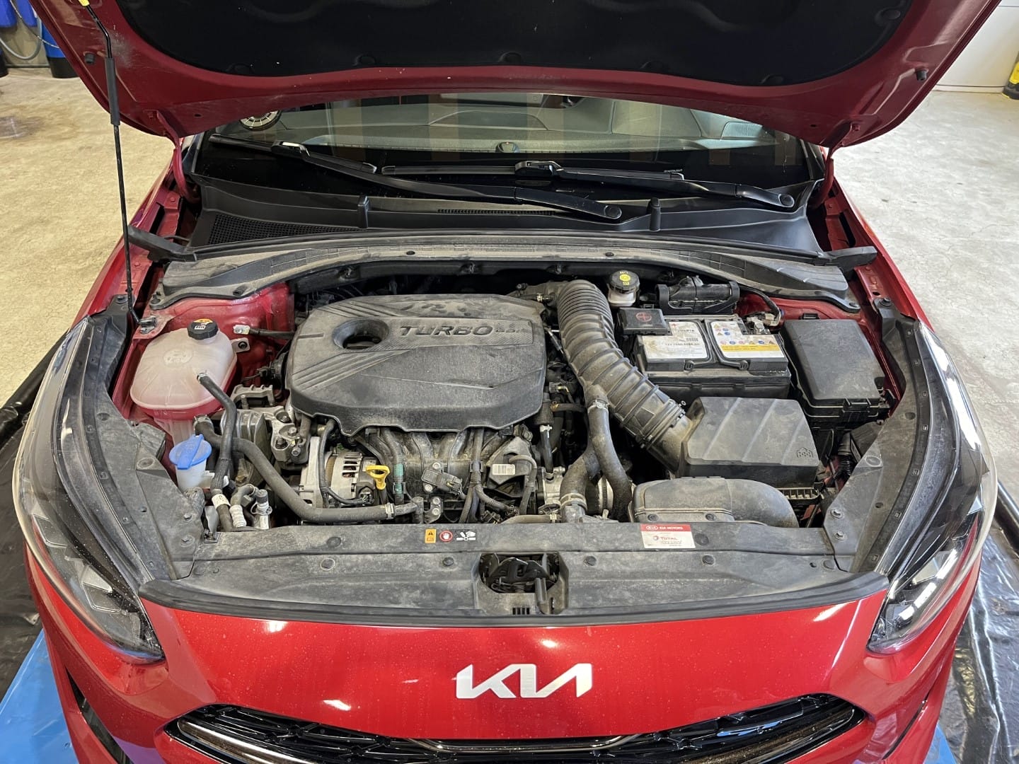 motorrum før motorvask